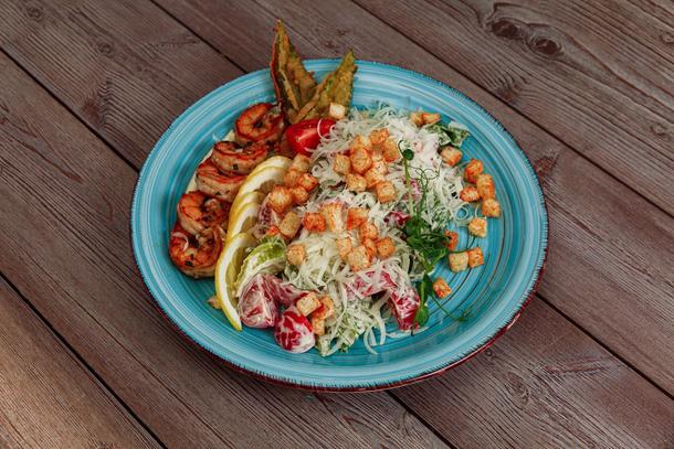 Цезарь с креветками